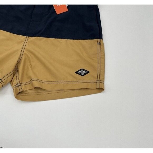 NEW Superdry Swim Trunks Surf Retro Boardshort Men's Size XL Beach Swimwear - Picture 5 of 12